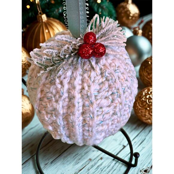 Handmade Crocheted Christmas Ornament Christmas Bauble - Picture 2 of 5